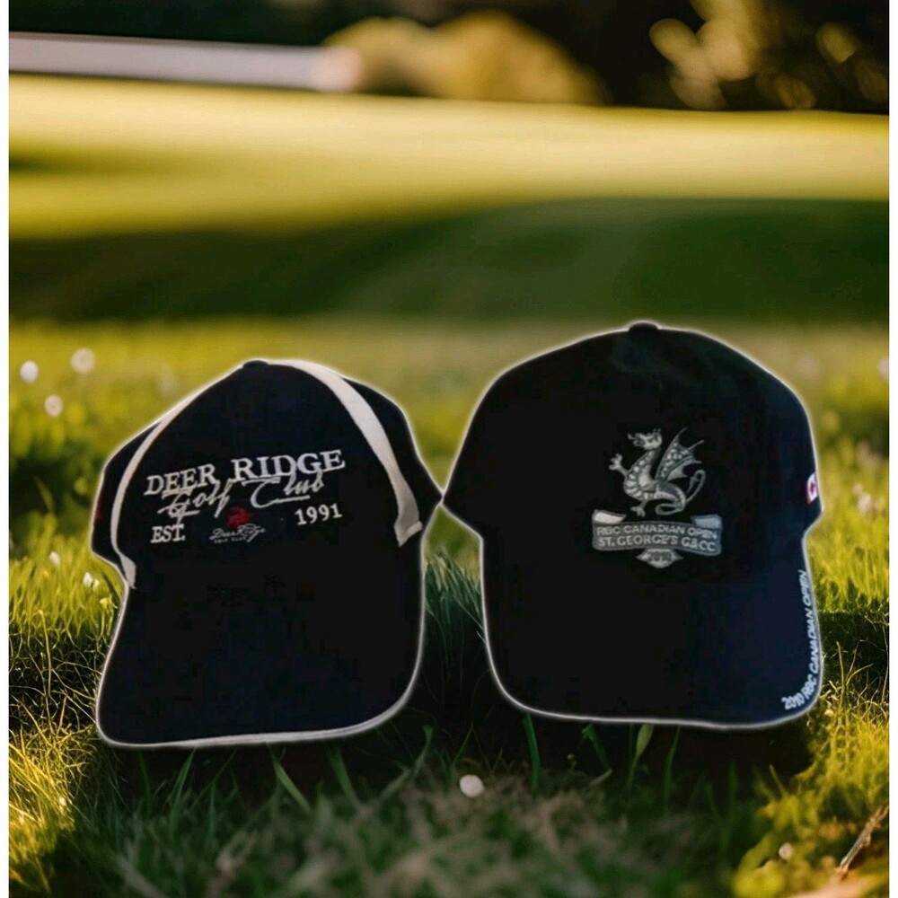 LOT 2 Canadian Open RBC St. George's G CC  2010 & Deer Ridge Golf Club Hat Cap